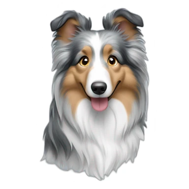 blue merle sheltie sticker