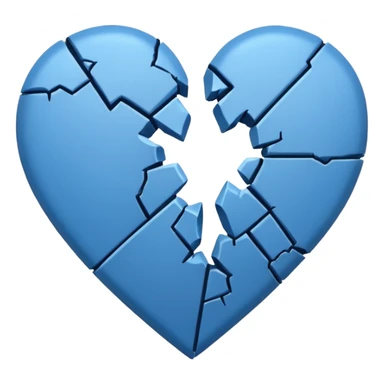 Así: 💔 pero que sea azul sticker