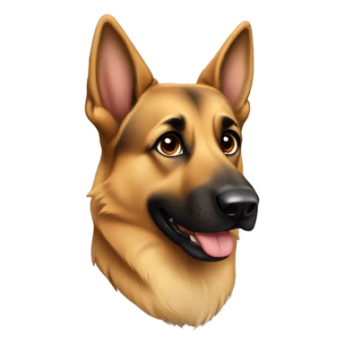 Female German Shepard  sticker