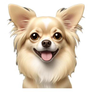 Longhair Chihuahua Creme  sticker
