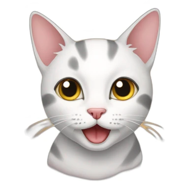 cat purring sticker