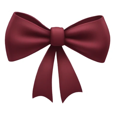 Dark Red One bow sticker