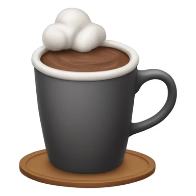 A cup with hot chocolate  sticker