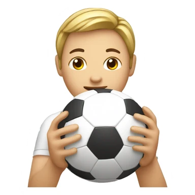 touching a soccer ball with shoulder sticker