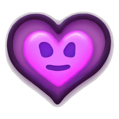 heart glowing neon  sticker