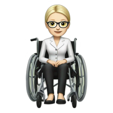 Tymoshenko in a wheelchair sticker