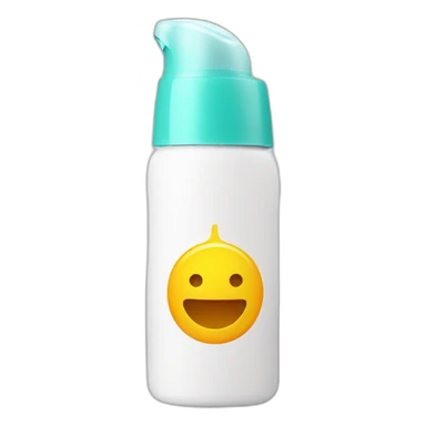 Sunscreen bottle sticker