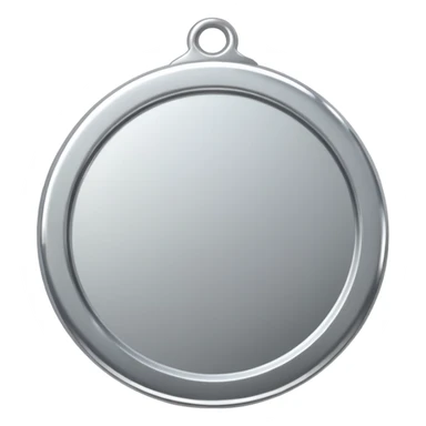 silver medal with no engraved on it sticker