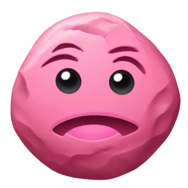 Piedra con lazo rosado sticker