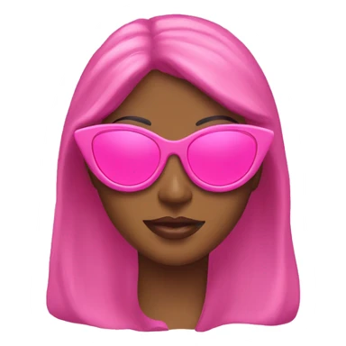 pink cateye sunglasses sticker