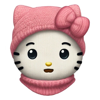 Hello kitty in a sweater ￼￼ sticker