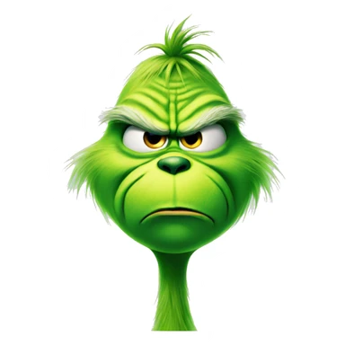 Grinch by christmas tree sticker