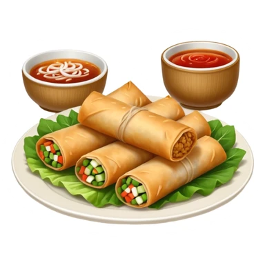 Asian spring rolls sticker