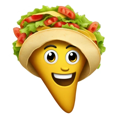 happy taco sticker
