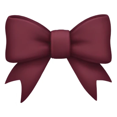 Maroon bow sticker
