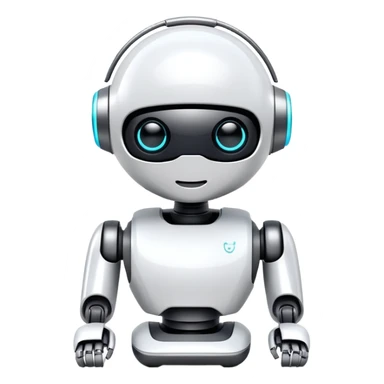 futuristic smart home robot assistant for 2025 sticker