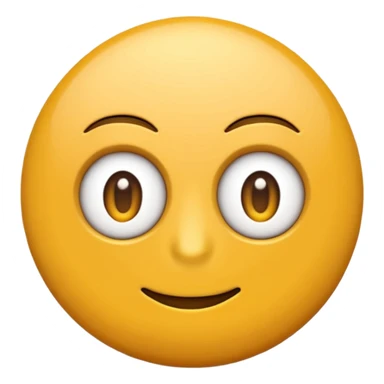 Emoji redondo, amarelo com expressão de chateado  sticker