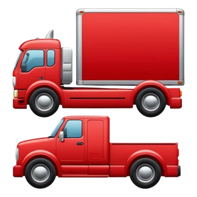 Car beating truck in a race sticker