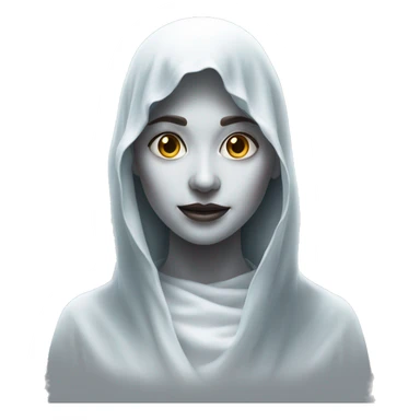 hyper realistic ghost woman standing  sticker