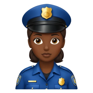 Female police officer sticker