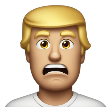 furious donald trump sticker