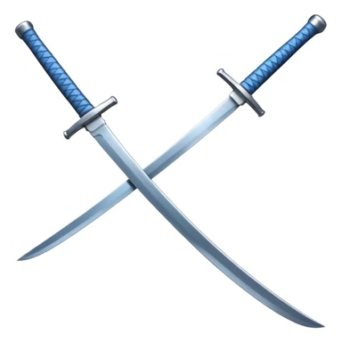 blue katana sticker
