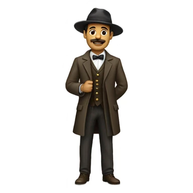 hombre vestido de ladrón  sticker