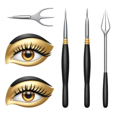 Lash application tools sticker