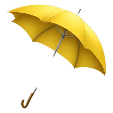 yellow umbrella sticker
