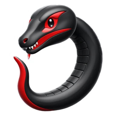 Original cobra black attack mod  and red colour  emoji sticker