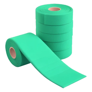 A green 3D bandage sticker