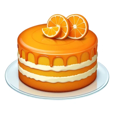 orange cake sticker