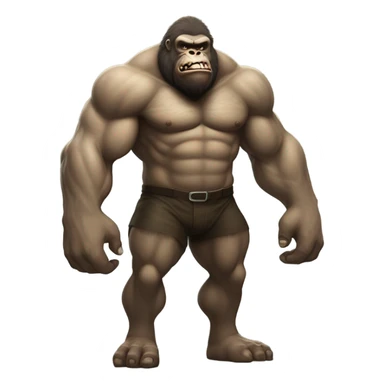 gorilla ogre  sticker
