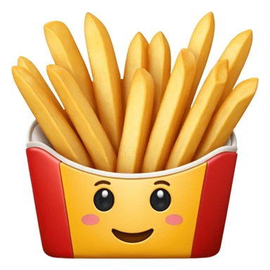French fries sticker