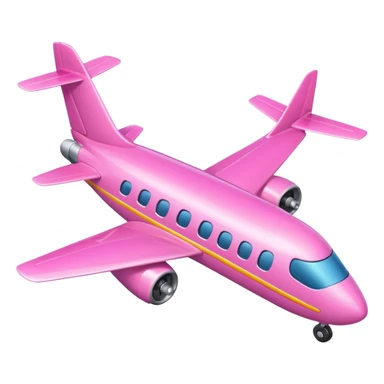 Pink plane sticker