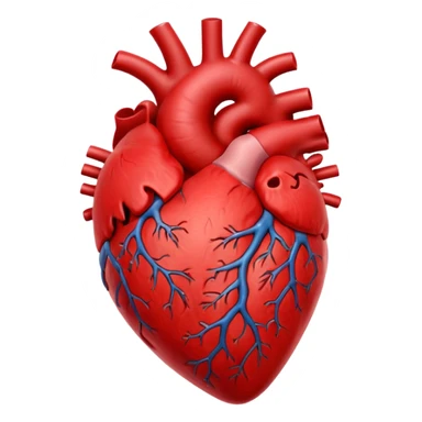 anatomically correct human heart sticker