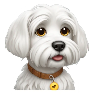 begging maltese dog  sticker