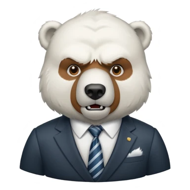 Oso polar millonario bravo sticker