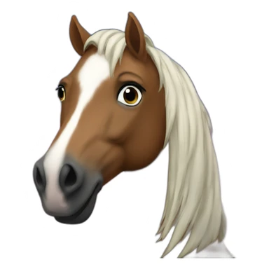An horse in the univers  sticker