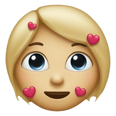 Kissing emoji with heart eyes sticker