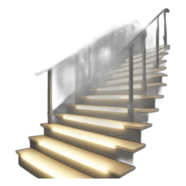 Lights for stair rail sticker
