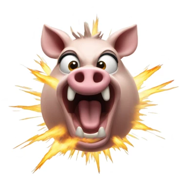 Hog mind blown sticker