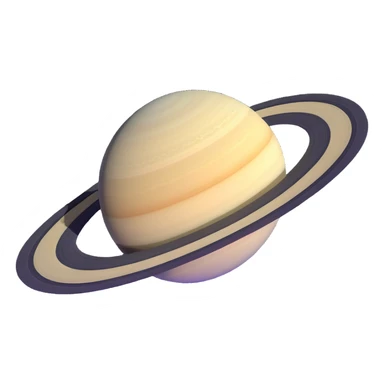 detailed Saturn with ring system sticker