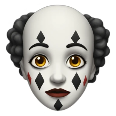 sad-harlequin sticker