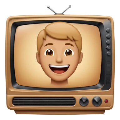 person watching a comedy show on TV sticker