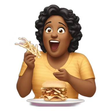 Alison Hammond eating bones sticker