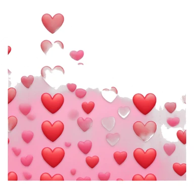 Heart pink and red sticker