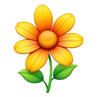 generate realistic detailed flower in 3d emoji style sticker