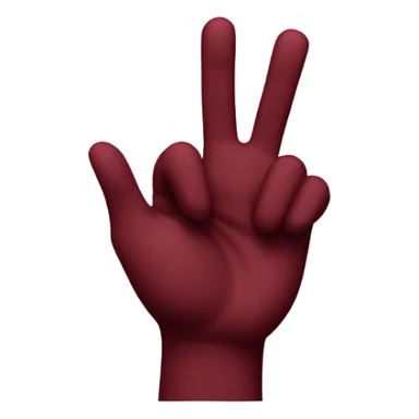 burgundy OK emoji in square  sticker