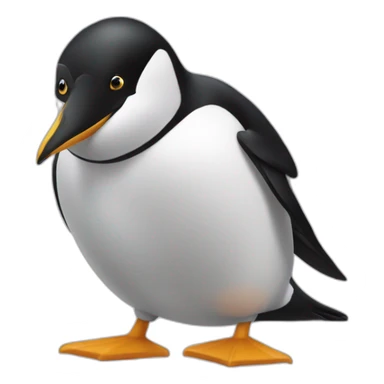 énervé pingouin  sticker